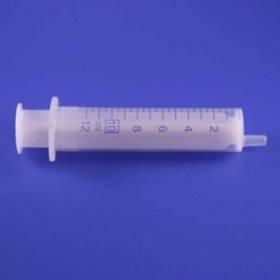 Seringue normalisée 10 ml contenance max 12 ml pour dosage des huiles